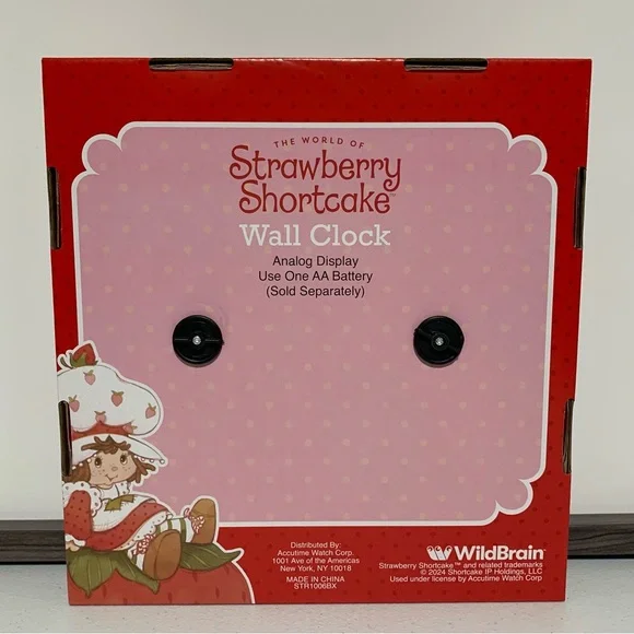 The World of Strawberry Shortcake Analog Wall Clock-New in Box - Picture 2 of 5